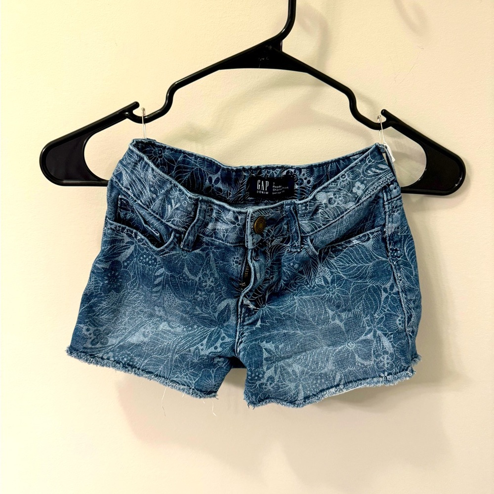 Gap sz 7 girls jean shorts